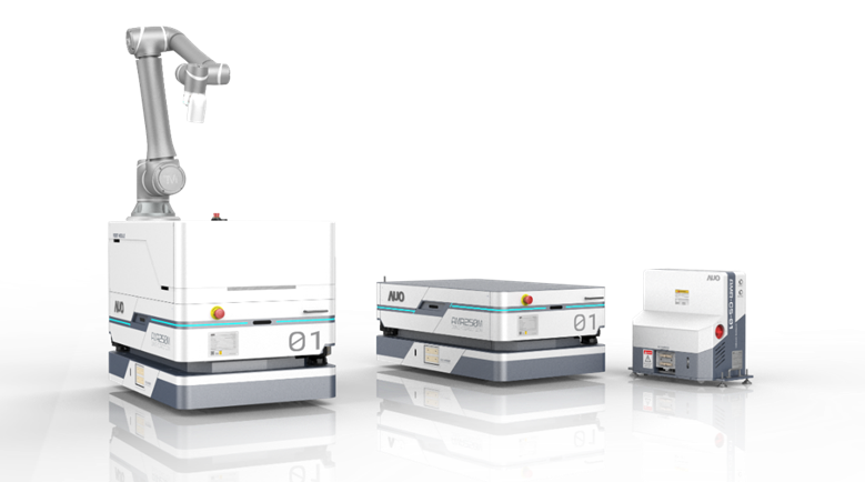 PA视讯數位開發的自主式移動機器人（AMR250M），搭配全向輪並結合AI演算法、2D LiDAR、3D攝影機等技術，協助客戶實現產線全自動化